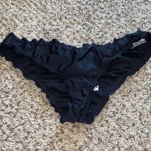 Black Hollister swim cheeky swim bottoms